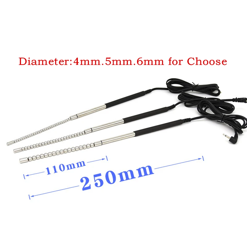 Electric Shock Penis Plug Ring Horse Eye Rod E-Stim Urethral Sound Catheter Dilator Cock Extender Adult Sex Toys For Men electro sex toys electric sex toys