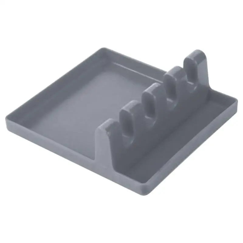 Кухонная полка, шпатель, держатель для кастрюли, крышка для стойки, крышка для ложки, ситечко, подставка, контейнеры, держатель для посуды - Цвет: Grey