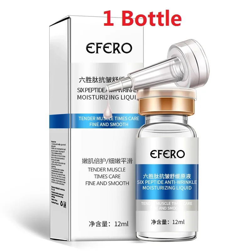 1bottle style 2 Argireline шесть пептидов Сыворотка для лица Антивозрастная усадочная пор Отбеливающая увлажняющая эссенция крем для лица удаление шрамов акне уход за кожей - Вес нетто: 1bottle style 2