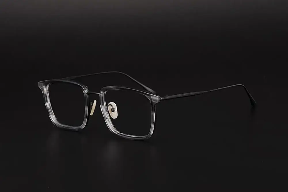 

Belight Optical Japan Design Men Acetate Titanium Classical Square Prescription Eyeglasses Optical Spectacle Frame Eyewear