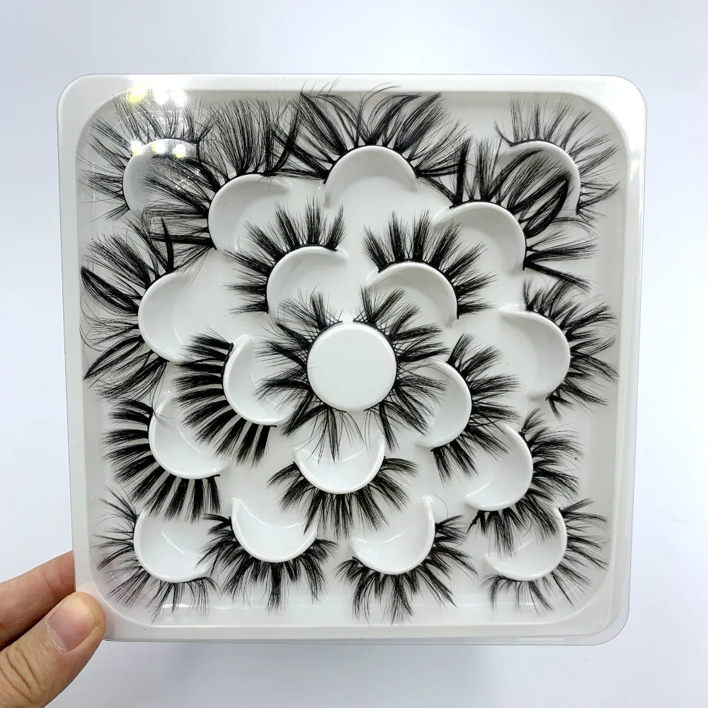 10pair eyelashes set palette  (5)