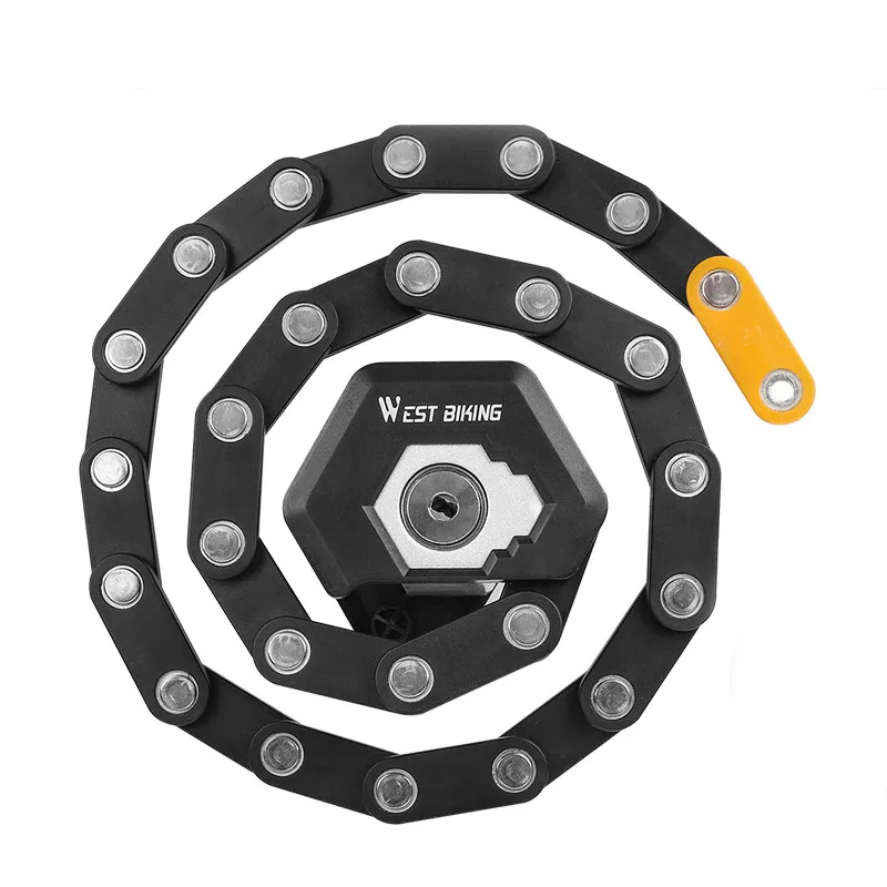 

Folding Bike Lock with 3 Keys Alloy Lock Anti-Theft Strong Bicycle Safety Folding Locks Chain
