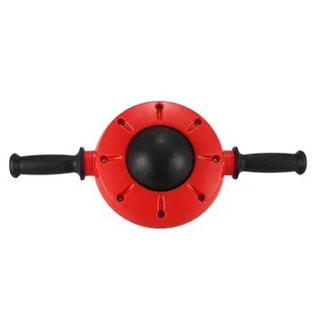

TOP!-360 Degree Household AB Roller Wheel for Core Abdominal Stomach Exercise Training - Red