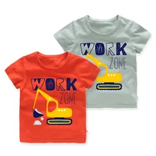 Детская одежда в Корейском стиле; детская летняя футболка с короткими рукавами с героями мультфильмов; детская одежда; поколение полных детей Alibaba