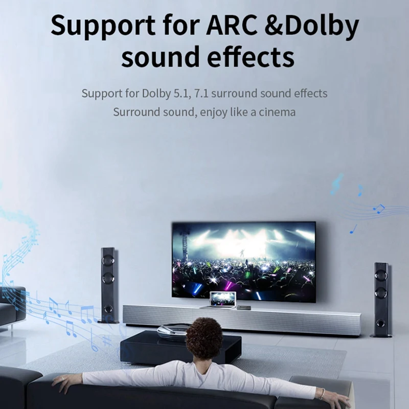 HDMI 2,0 Switcher 4 Cut 1 Band Аудио разделительная поддержка HDR 10 ARC 4K 60Hz поддержка 5,1 канала US Plug