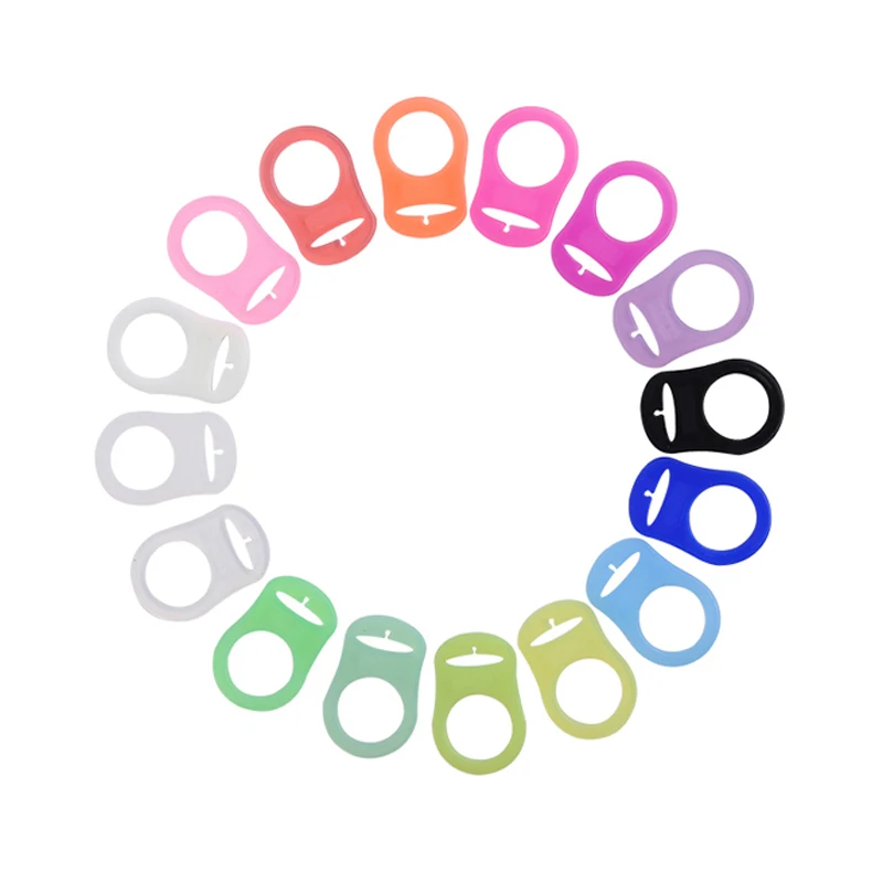 

Silicone pacifier clip Attached multicolor pacifier ring