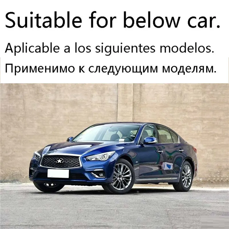 Автомобильная Модифицированная хромированная задняя панель, ножная педаль, дверная ручка, система управления, внутренний протектор, аксессуар 18 19 для Infiniti Q50L