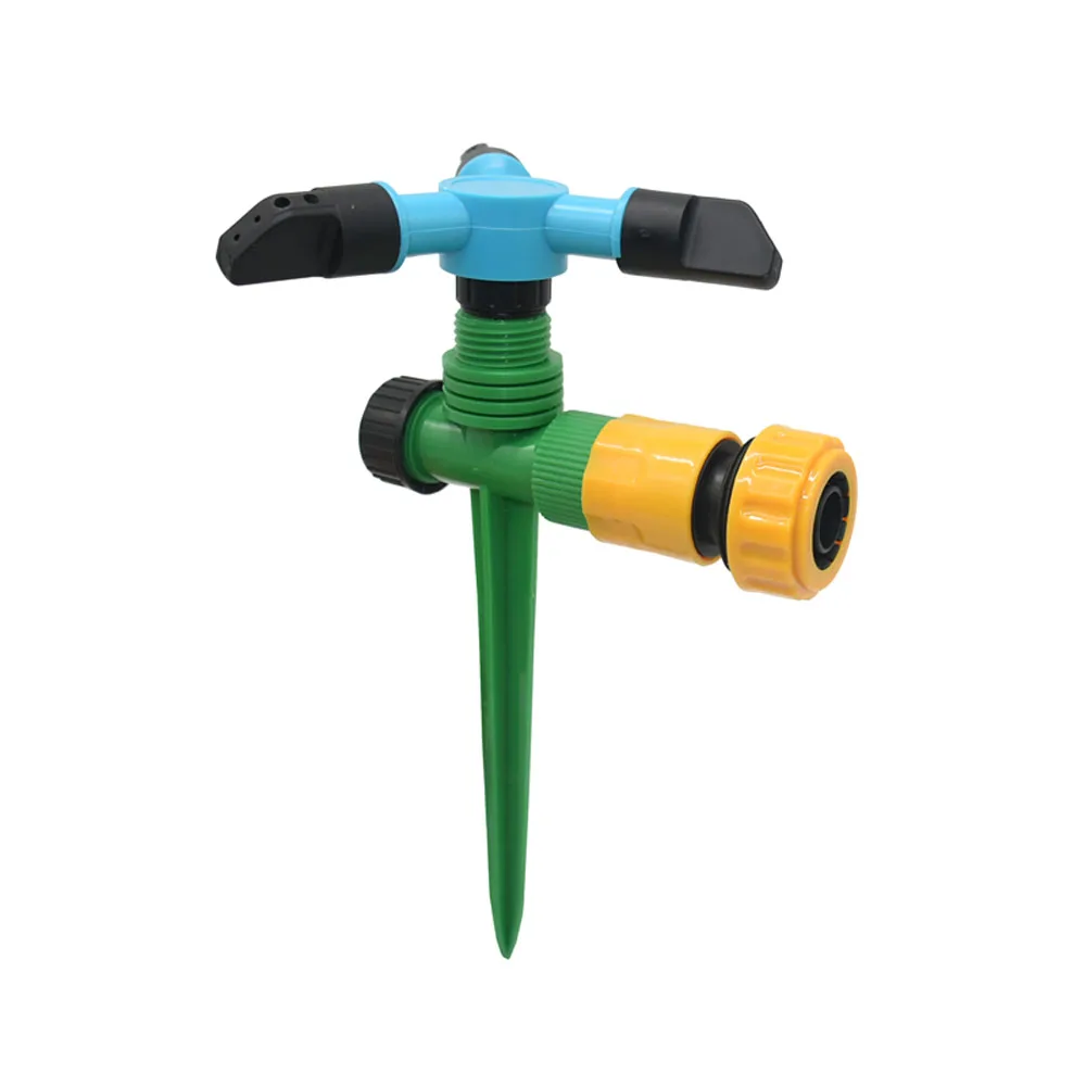Garden Sprinkler Automatic Rotating 360 Degree 3 Arms Nozzles for Lawn Irrigation