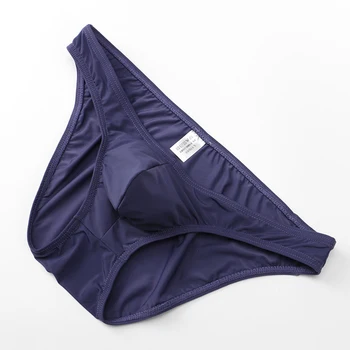 

Men's Sexy Transparent Briefs Thongs Low Waist Underwear Underpants Solid Low Waist Briefs