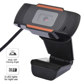 

30 Degrees rotatable HD Webcam USB2.0 Computer Network Live Camera Network Camera Free Drive 480P HD Camera With Mic Web Camera