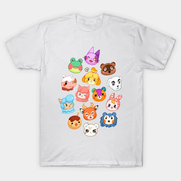 Men t shirt Animal crossing chibi 