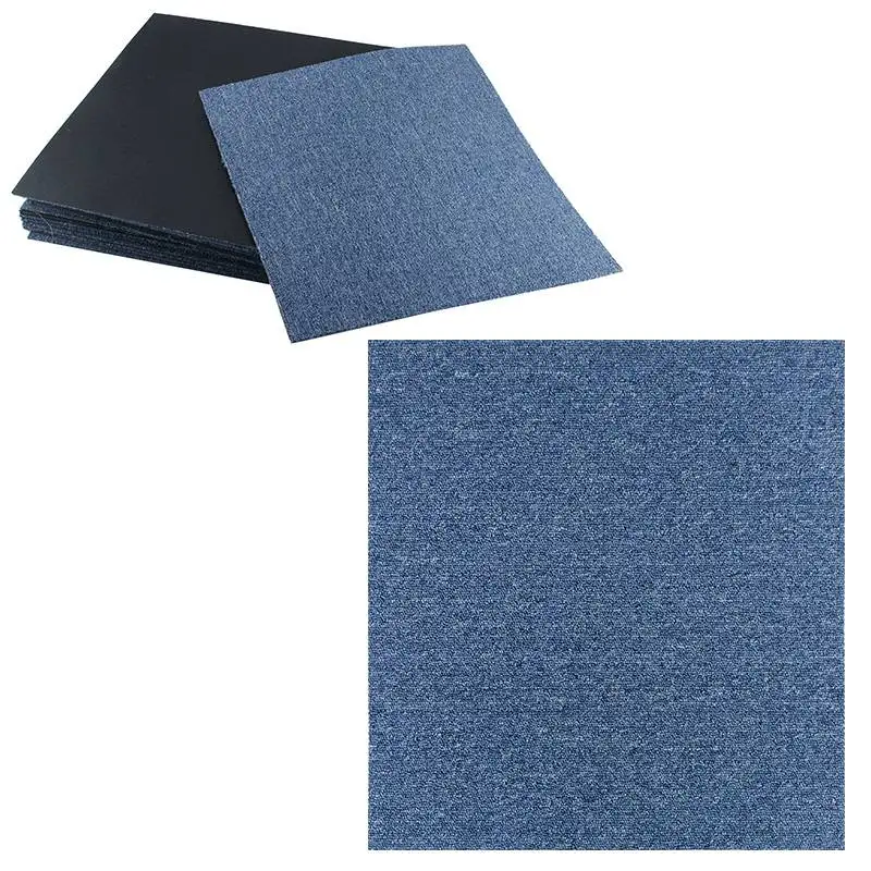 1 шт. Удобная панель с ковровым покрытием плитки коммерческий домашний офисный ковер Декор 50*50 см - Цвет: Light Blue