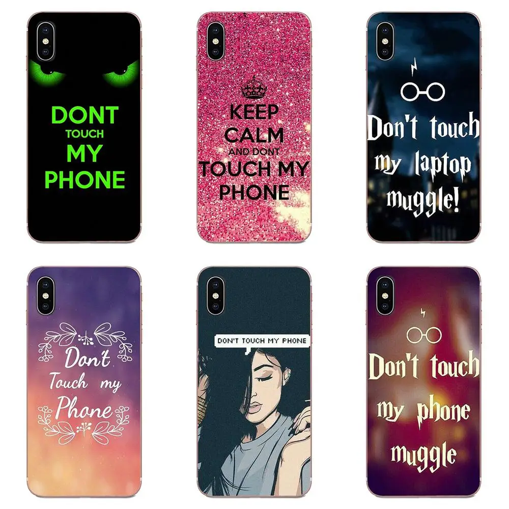 dont touch my phone For Apple iPhone 11 Pro X XS Max XR 4 4S 5 5C 5S SE 6 6S 7 8 Plus Soft Silicone TPU Phone Case Cover Shell | Мобильные