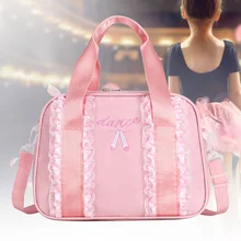 Girl Travel Ballet Accessories Large Capacity Portable Swimming Backpack Picnic Shoulder Strap Duffle Bag Embroidered Tote Dance
