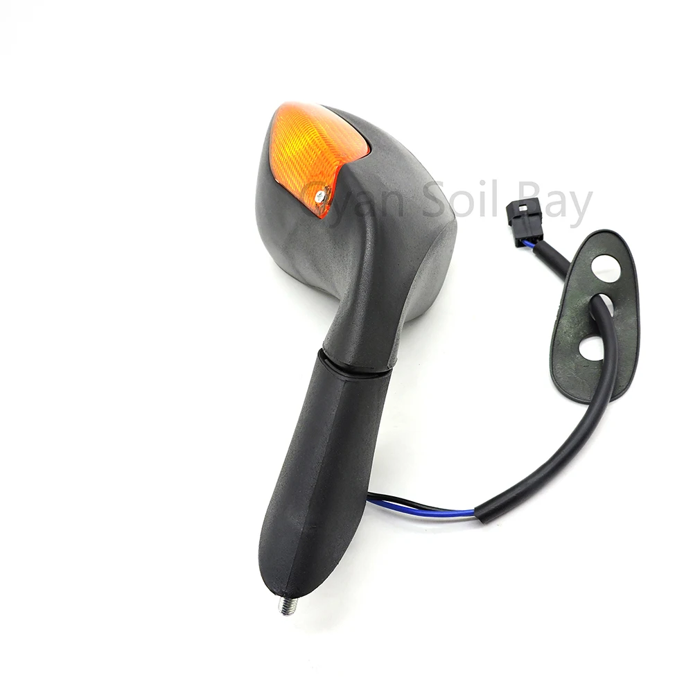 Moto Cafe Racer Rear View Mirrors Motorbike Mirrors With LED Light Motorcycle Mirrors For Aprilia RSV4 1000 2010