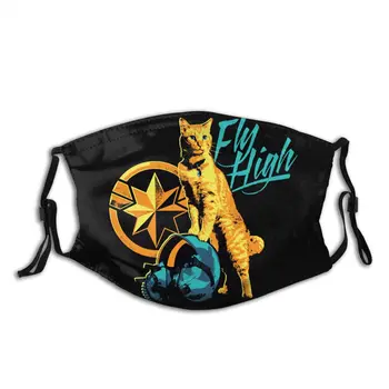 

Captain Marvel Non-Disposable Face Mask Anti Bacterial Dust Mask With Filters Protection Mask Respirator Mouth Muffle