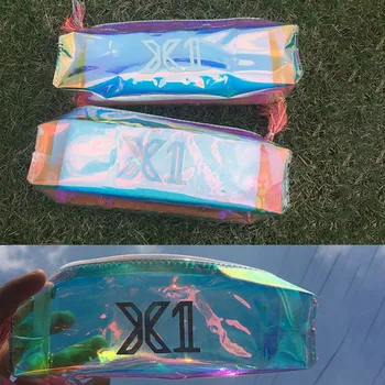 

K-POP X1 QUANTUM LEAP FLASH ONT IT Fly High X1 Laser Pencil Bag Case ONE IT Transparent Pen Case KIM WOO SEOK KIM YO HAN