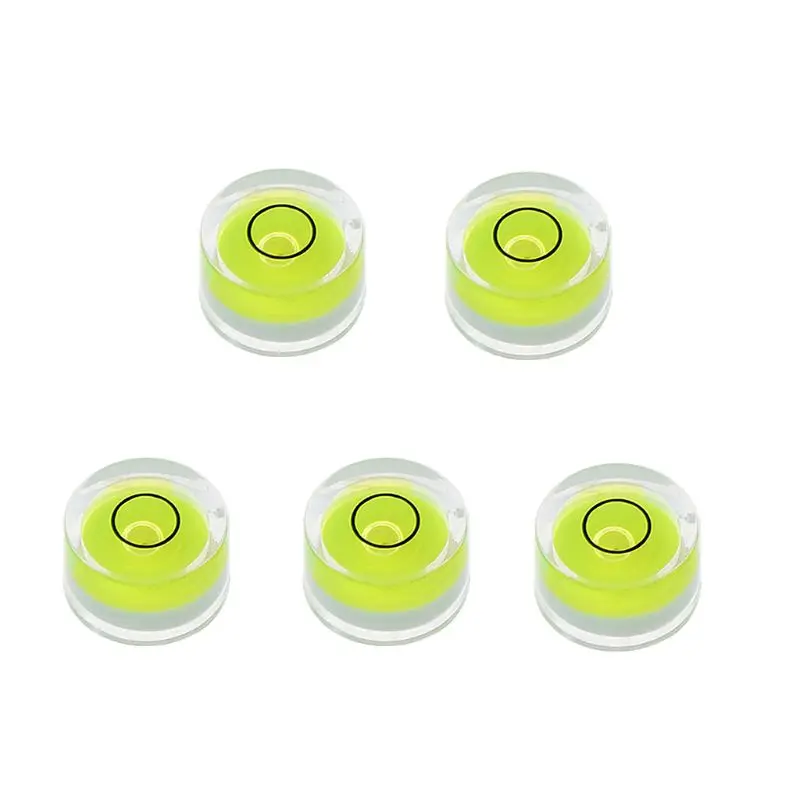 5pcs Round Bubble Level Mini Level Bullseye Measurement Instrument,bubble level,spirit level,portable spirit level
