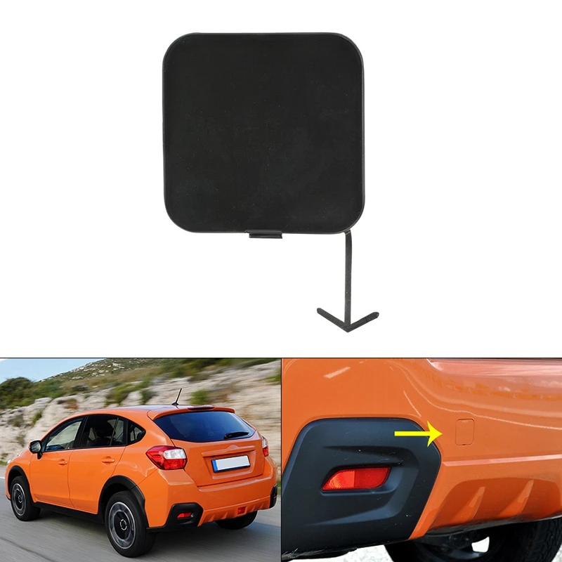 Rear Bumper Towing Hook Cover Tow Bar Ball Cover Car Bumper Cover Tow Hook Cap for Subaru Crosstrek XV Impreza 2008-2015 57731-FG010