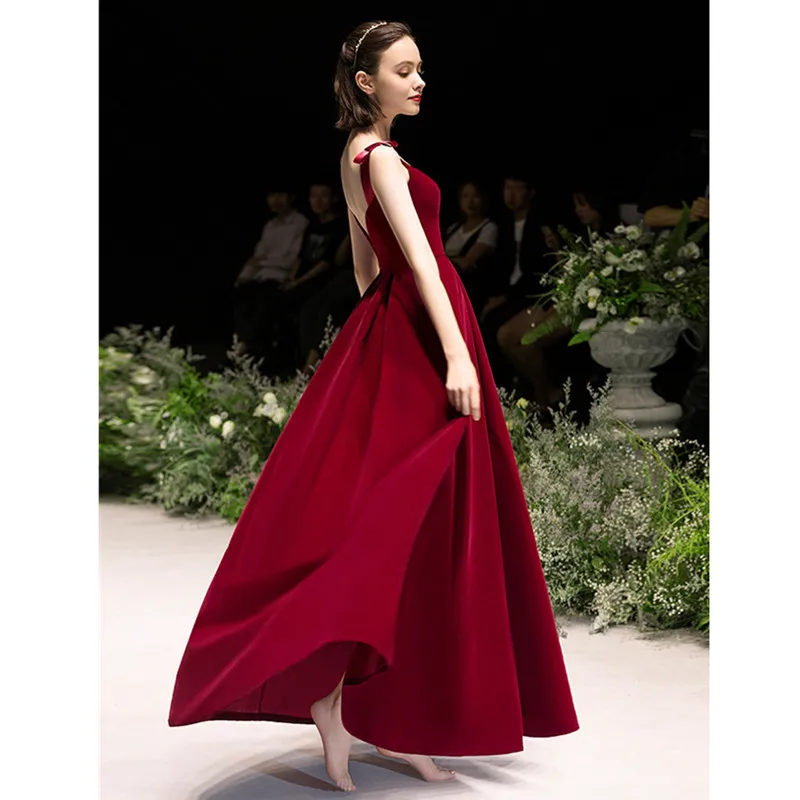 

KAUNISSINA на тонких бретелях вечернее платье для выпускного вечера Тюль бальное платье принцессы вечерние свадебное платье Vestido de Novia Для женщин вечернее платье цвет красного вина