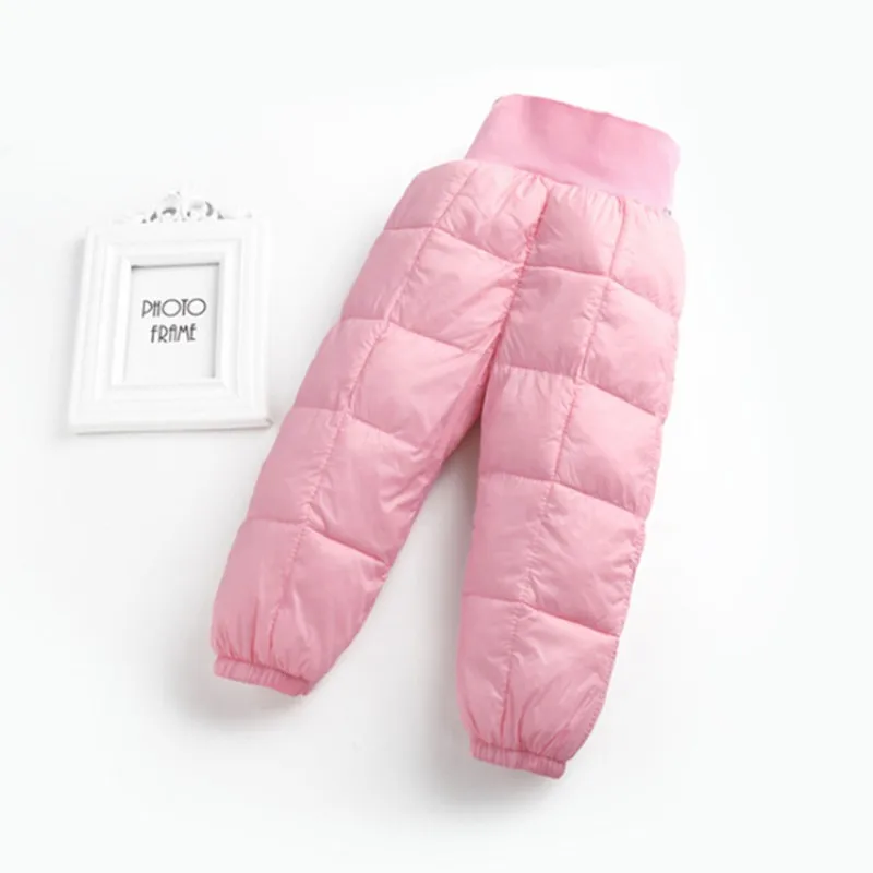 Winter Kids Baby Boy Girl Super Warm Pants Soft Solid Print Sports Casual Trousers Toddler Bottomss