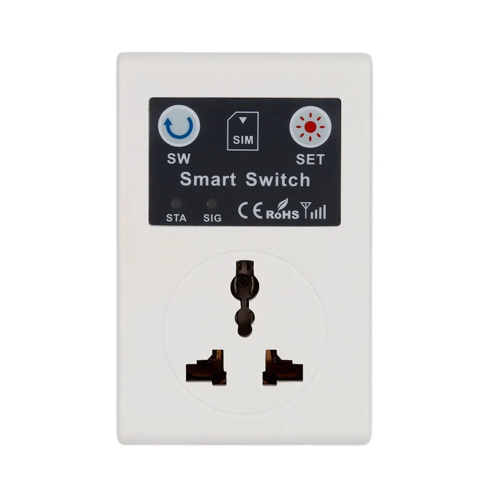 Gsm Power Socket Switch Based Sim Card Sms Call Remote Control for Smart Home Automation for Home Household Appliance