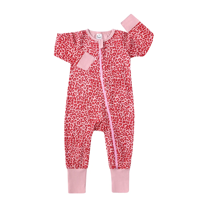 baby clothes cheap Newborn Baby Girls Boy Rompers Infant Cotton Cartoon Print Cute Jumpsuit Toddler Long Sleeve Double Zipper Pajamas Spring Autumn Cute Infant Baby Girls Romper