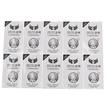 

10pcs/lot Blackhead Peel Mask Cleaner Moderate Bamboo Charcoal Nose Face Mask Strips Cleansing Pore Peel Off Pack Make Up