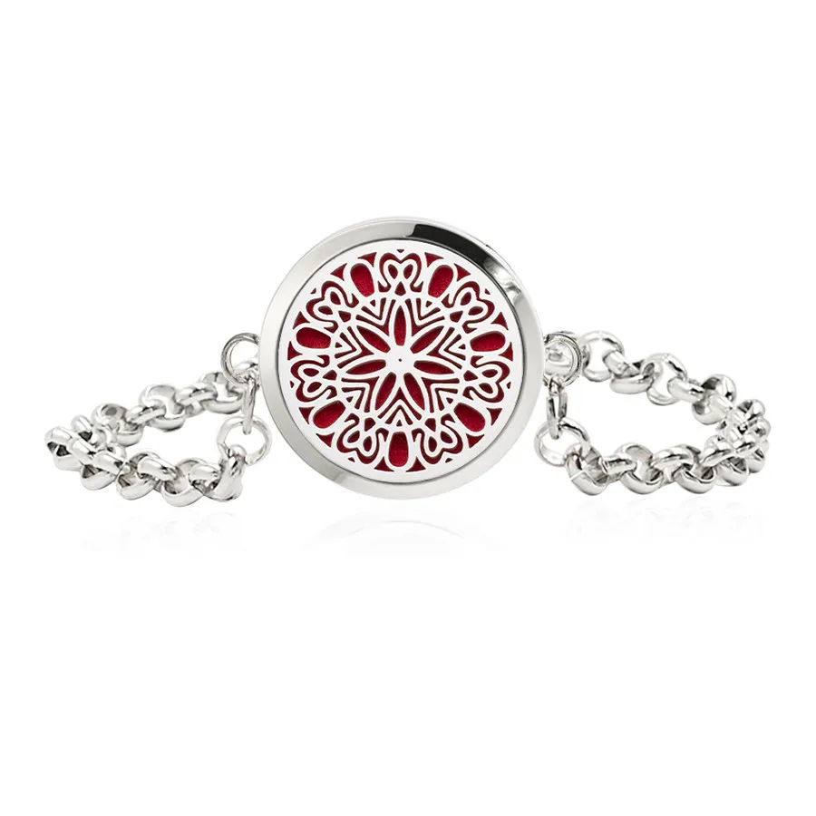 More options 316L Stainless Steel 30mm Aromatherapy Locket Bracelet Adjustable chain bracelet diffuser | Украшения и аксессуары