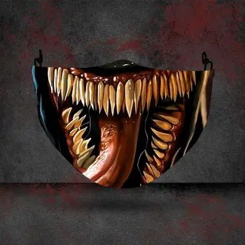 

Reusable Face Masks Halloween Face Mask Funny Scary Terror Washable Cosplay Horror Scary Clown Mask Halloween Party Masks