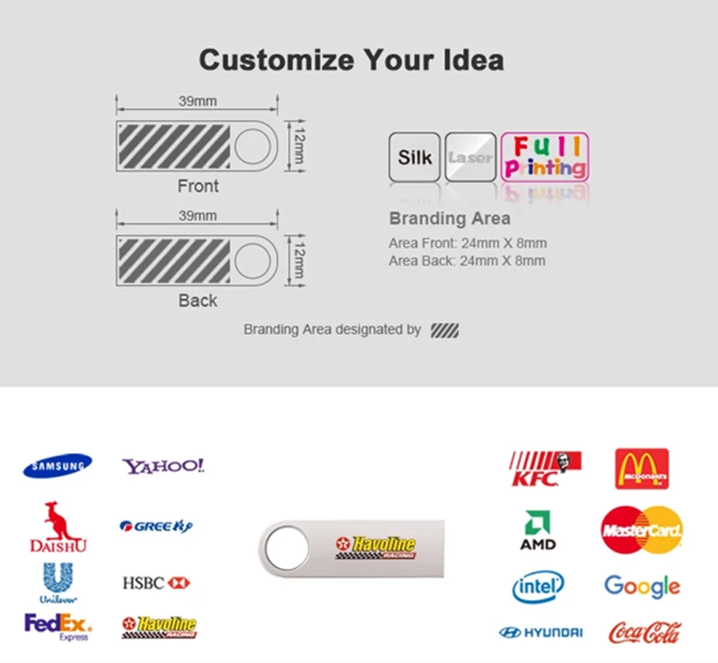10 Stück Mini USB-Sticks Geschäftsgeschenke Speicherstick 4GB 8GB Benutzerdefiniertes Logo USB-Stick 16GB 32GB 64GB Wasserdichte Speichergeräte – Detail 10