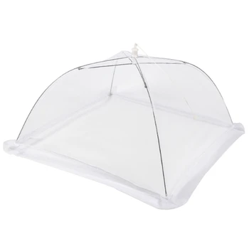 

Mesh Food Cover Table Cover Square Folding Removable and Washable Vegetable Cover Picnic Insect Cover