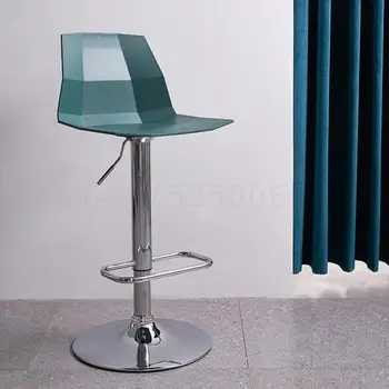 

Nordic Bar Chair Is Contemporary And Contracted Household Back Bar Rotating Bench Creative Cashier Stool Lift Chair
