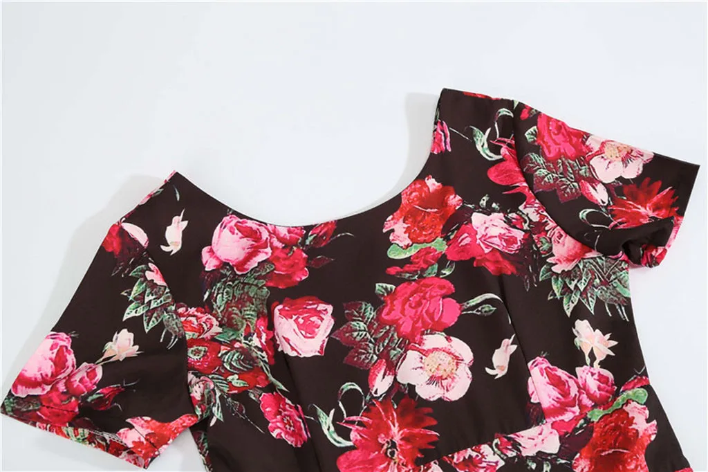 Красное женское платье новинка 2020 повседневное элегантное винтажное ретро с