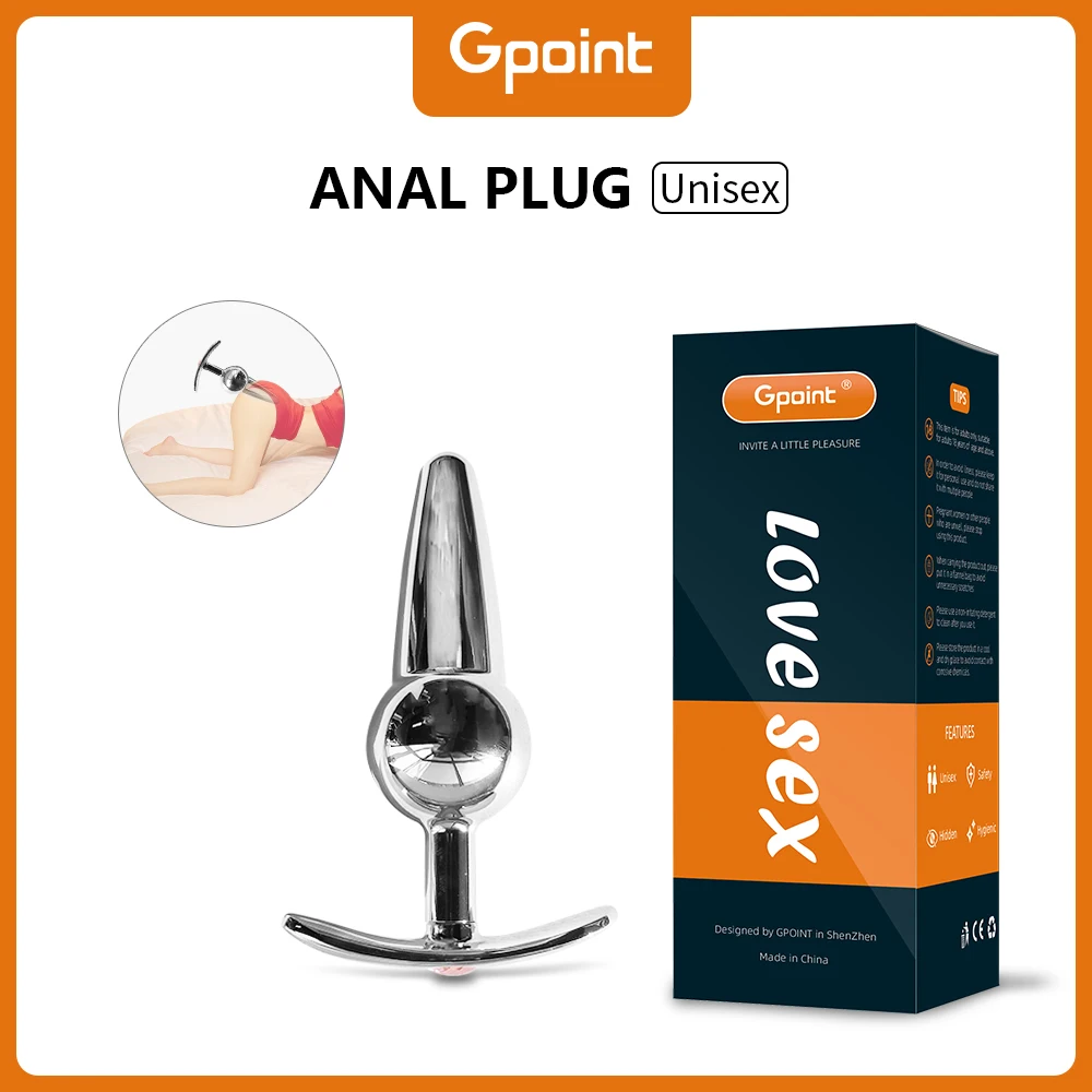 GPOINT Metal Butt Plug Vagina Masturbator for Men Woman Ass Massage Sex Toy Outdoor Adult Pussy Anal Plugs Porn BDSM Toys | Красота и