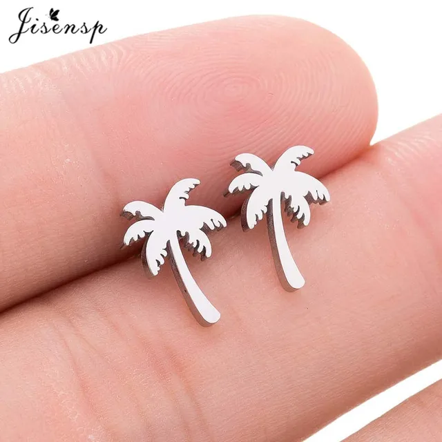 Mini Stainless Steel Earings Fashion Jewelry Small Animal Ear Studs Punk Cross Star Dragon Ballet Stud Earrings Pendientes Gifts GED075