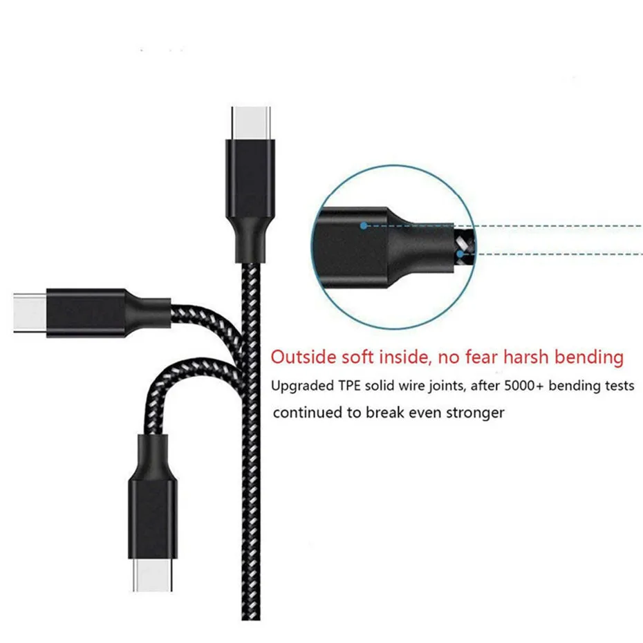 USB C кабель 3A Быстрая зарядка 5 упаковка USB A к type C зарядное устройство для samsung Galaxy S10 S10E S9 S8 Plus Note 10 9 8 Moto Z LG