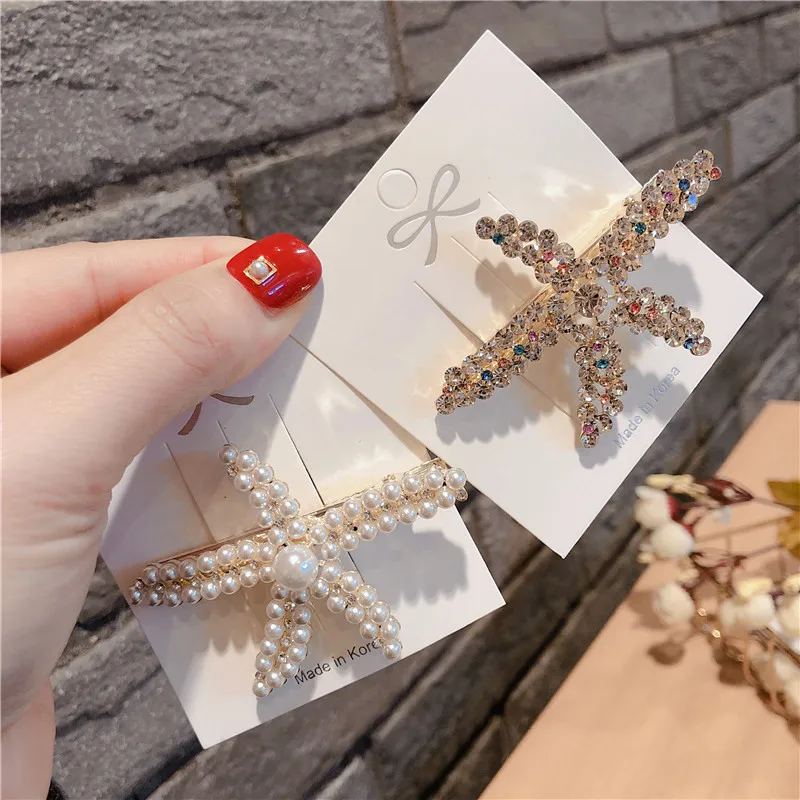 

Korean Beach Accessories Hair Clip Starfish Moda Coreana Mujer Hair Acessories Woman Kawaii Cute Complementos Mujer Barettes