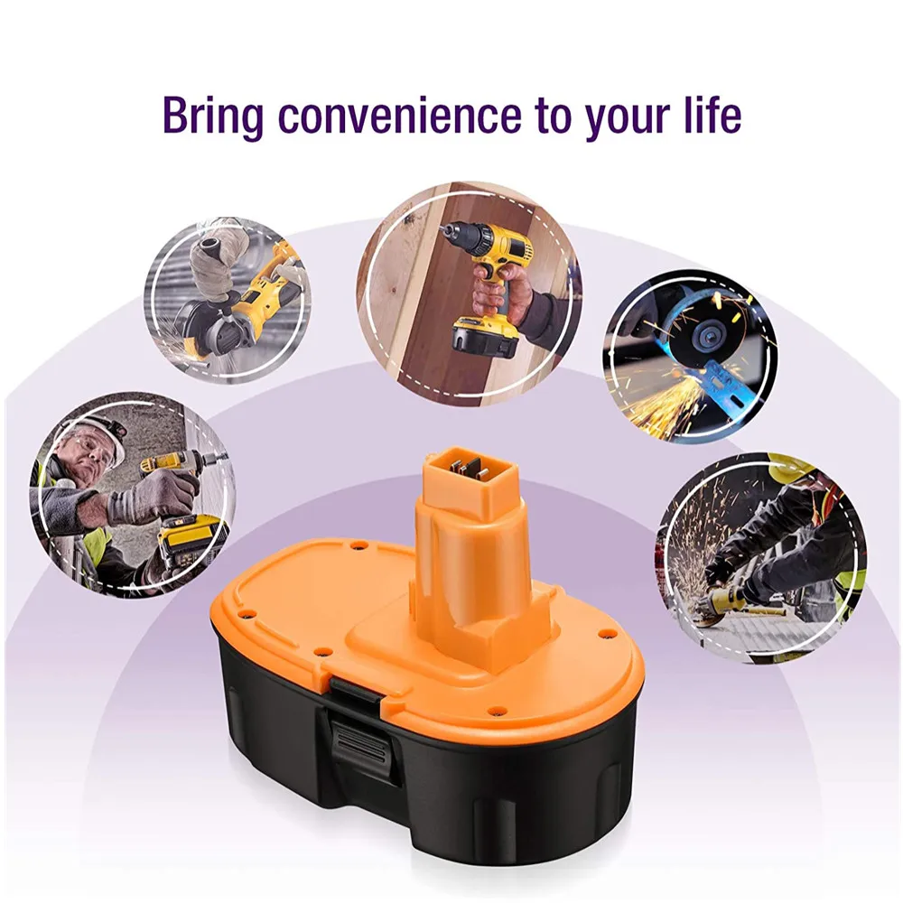 Ni-MH 18V DC9098 DC9096 Replacement Battery for Dewalt XRP