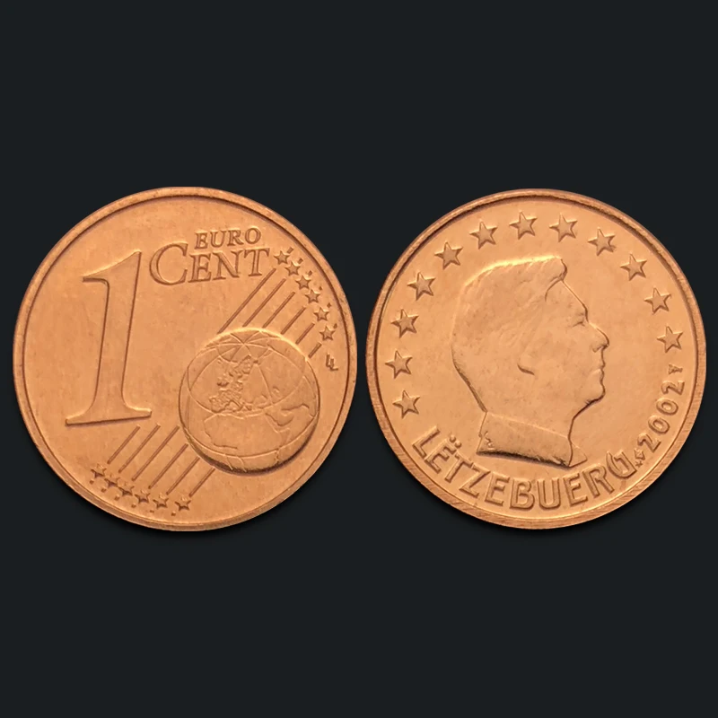 Luxembourg 1 Euro Cent Coin 2002 100% Real Genuine Original Comemorative Collection Rare Unc | Дом и сад