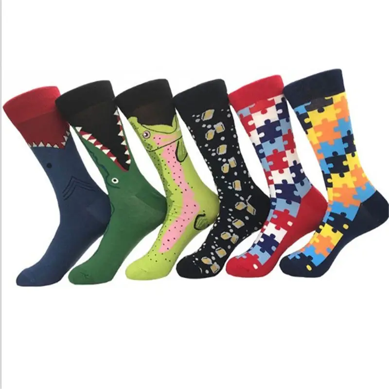 

Men's Socks Cotton Colorful Cute Funny Happy Stars wars Animals Trend Harajuku Comfortable Socks for Men's Unisex Christmas Gift