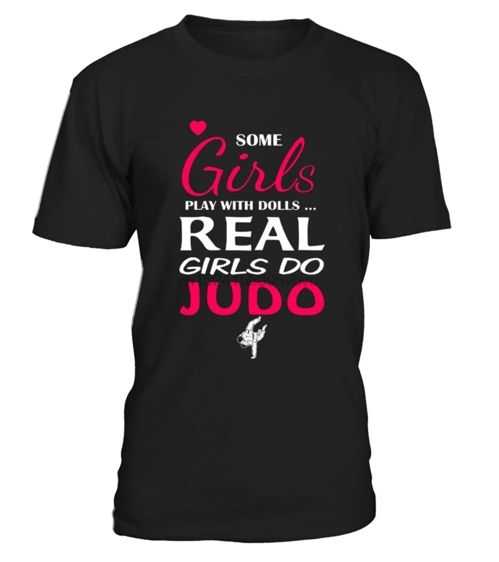 Куртка для дзюдо настоящие Девушки Любовь Judo3-футболка круглый вырез мужчин |