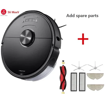 

2020 Global Version Roborock S6 MaxV Robot Vacuum Cleaner ReactiveAI and LiDAR Navigator 2500pa Strong Suction Intelligent Mop