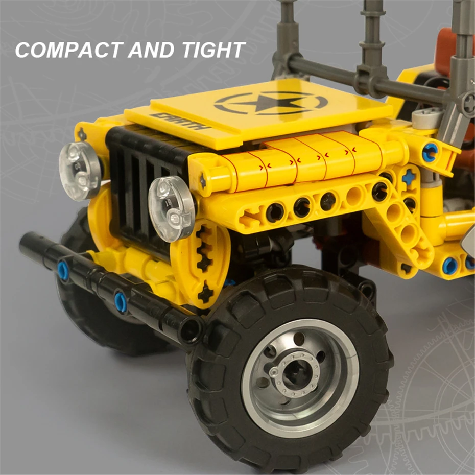 New XingBao 07006 TECHNIC Car Series The Convertible Jeep Sets Building Blocks Off-Road Car Bricks Compatible Legoings Juguetes