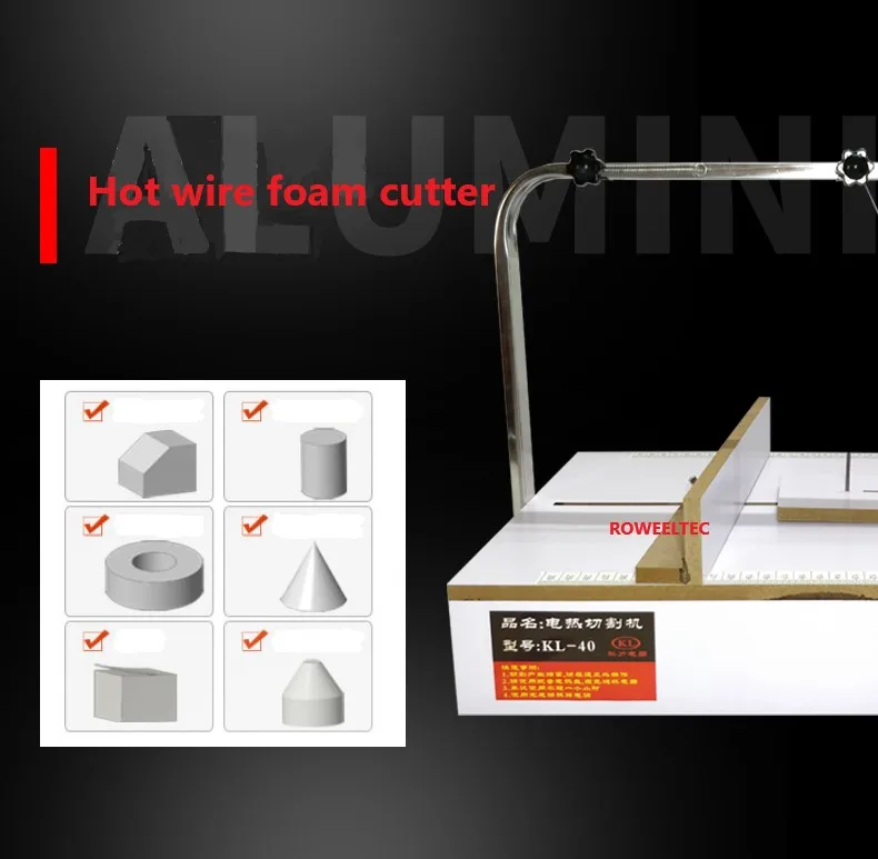 Hot wire foam cutter cutting machine table tool for package KL-40 110V--240V