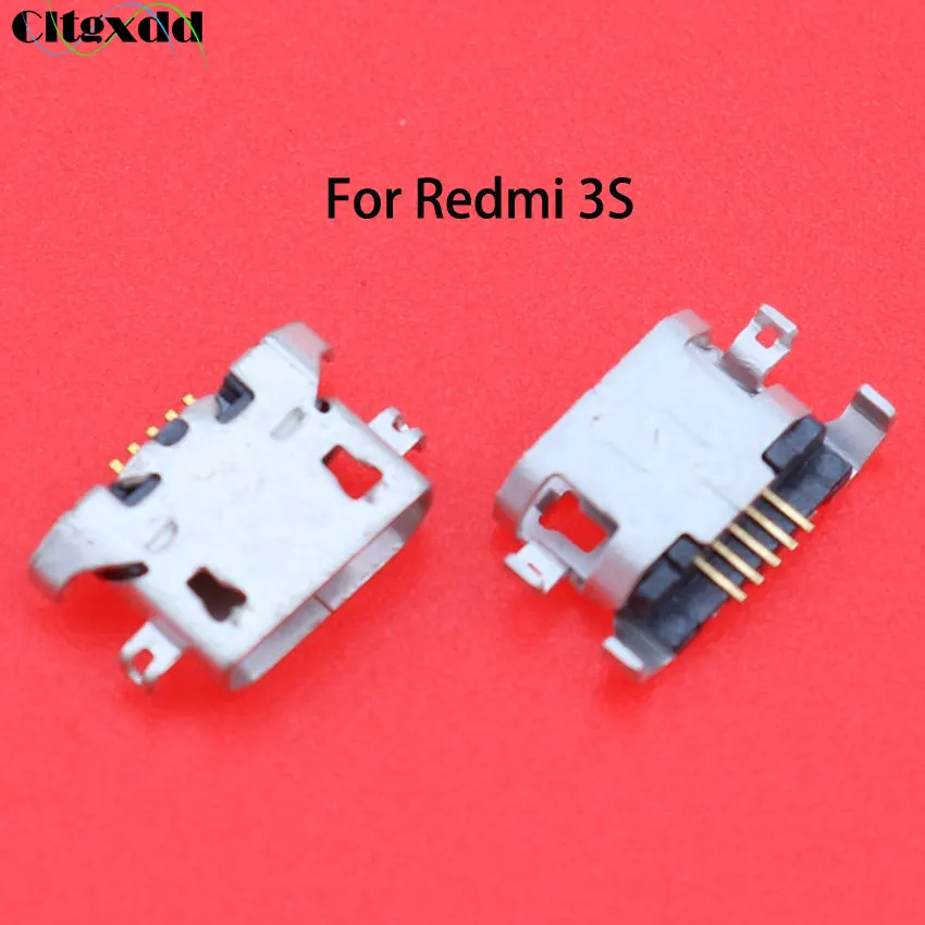 10Pcs Micro USB Jack Charging port Connector for Xiaomi Redmi 1 2 2S 3 3A 3X 4 4A 5 5A 5Plus 6 6A 6Pro Note 4 4X 5Pro 7 Pro - Цвет: For Redmi 3S