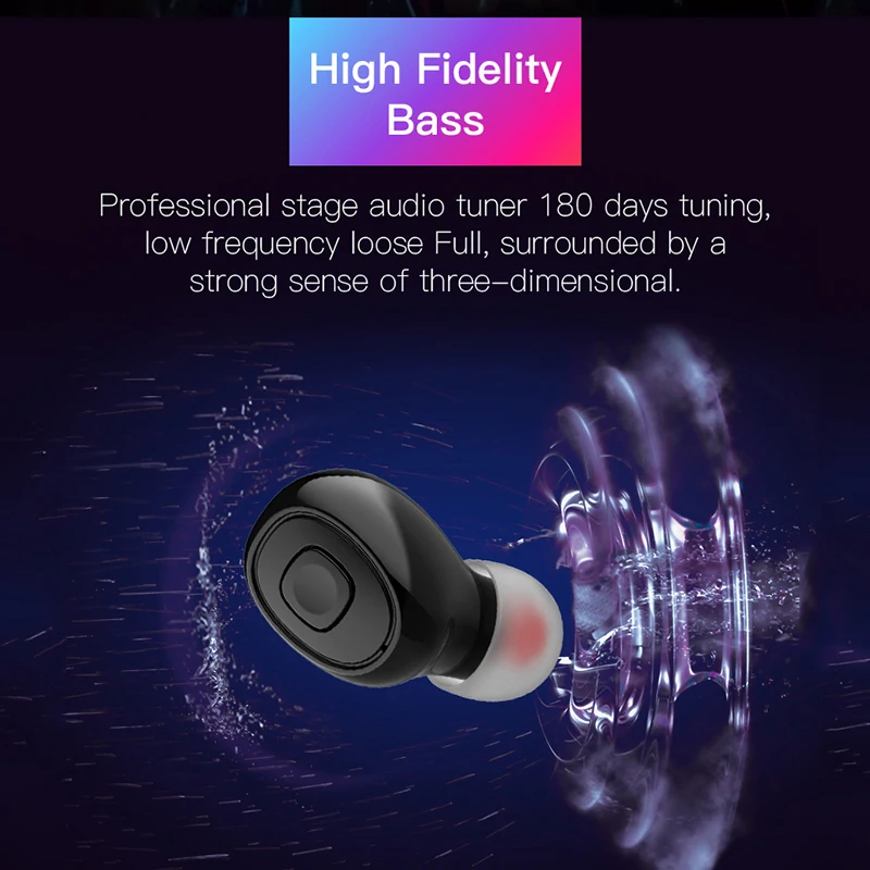 5,0 TWS Bluetooth Eeadphone беспроводные наушники Hifi 6D стерео наушники с шумоподавлением умные беспроводные гарнитуры с зарядным устройством