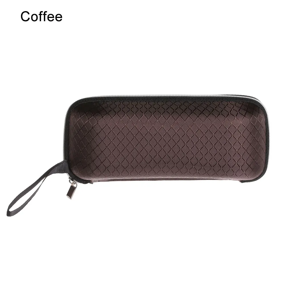 coffee 1 1 очки для работы за компьютером чехол блестящие очки коробка портативный Винтаж унисекс простой Молния Очки Сумки Новая мода путешествия офисные аксессуары - Цвет: coffee 1