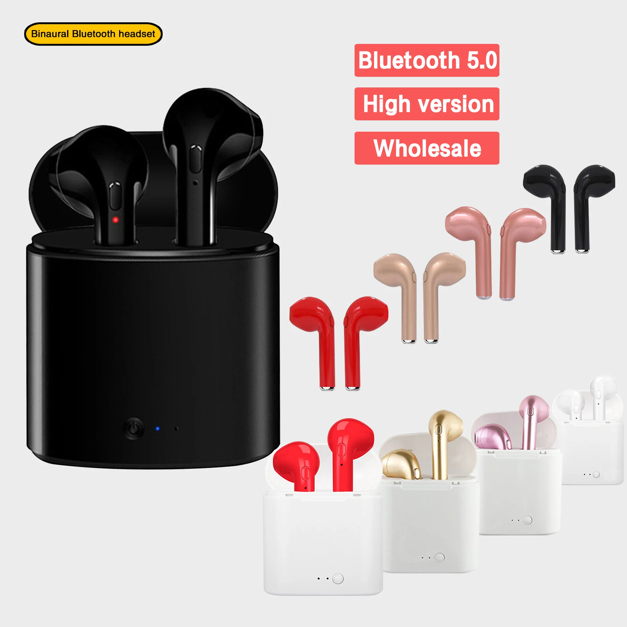 Новинка i7s TWS беспроводные наушники Bluetooth 5 0 гарнитура спортивные с микрофоном для