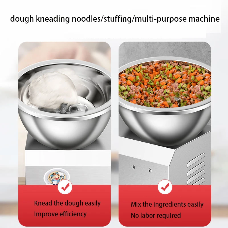 Home Flour Dough Mixer Machine Kneading Machine 220V Electric Food Minced Meat Stirring Pasta Mixing Maker Kitchen Appliances